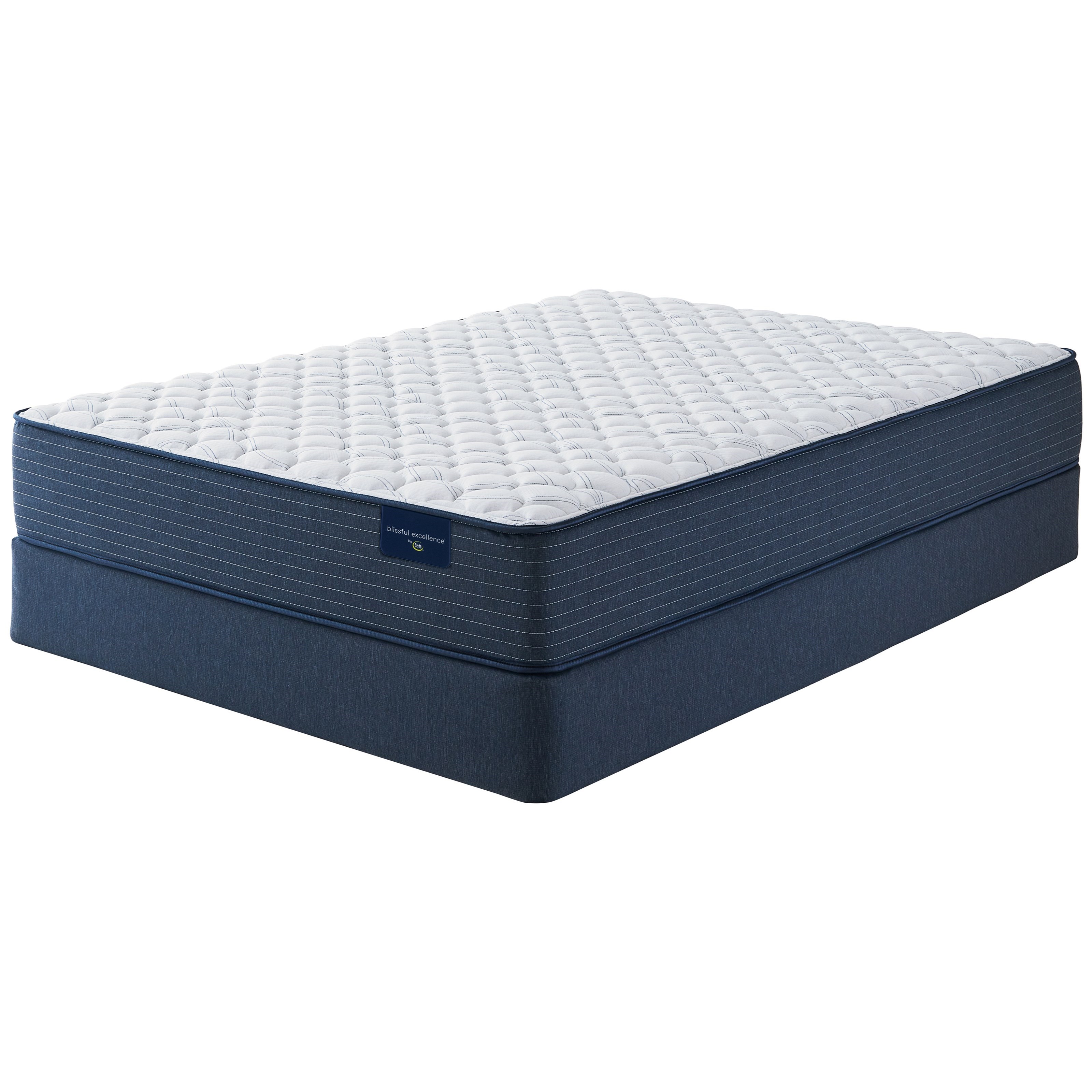 Serta Meadow Brooke Firm Full 11" Firm Wrapped Coil Mattress and 9